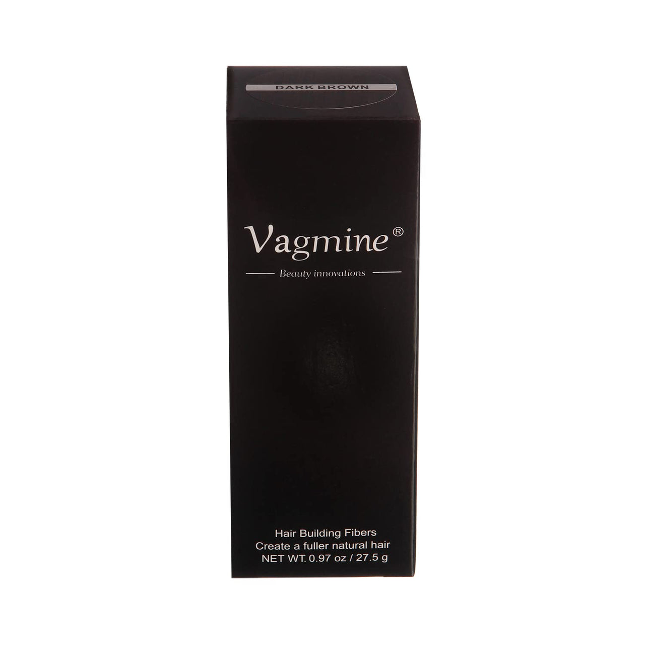 VAGMINE Hair Fiber Dark Brown Powder For Men & Women, 27.5Gms