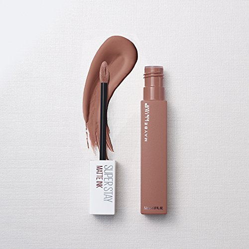 Maybelline New York Super Stay Matte Ink Liquid Lipstick, 65 Seductress, 5ml And Maybelline New York Baby Lips Lip Balm, Pink Lolita, 4g