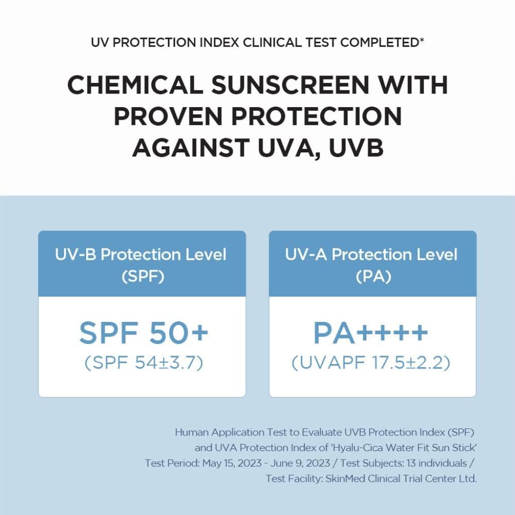 SKIN1004 Madagascar Centella Hyalu-Cica Silky-Fit SPF 50+ PA++++ Sun Stick 7G For Sensitive, Normal, Dry Skin