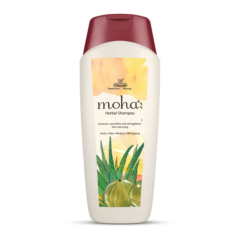 Moha: Herbal Shampoo 200 ml and Hair Serum 30 ml Combo set effective for Hair and Scalp - (Pack of 2)