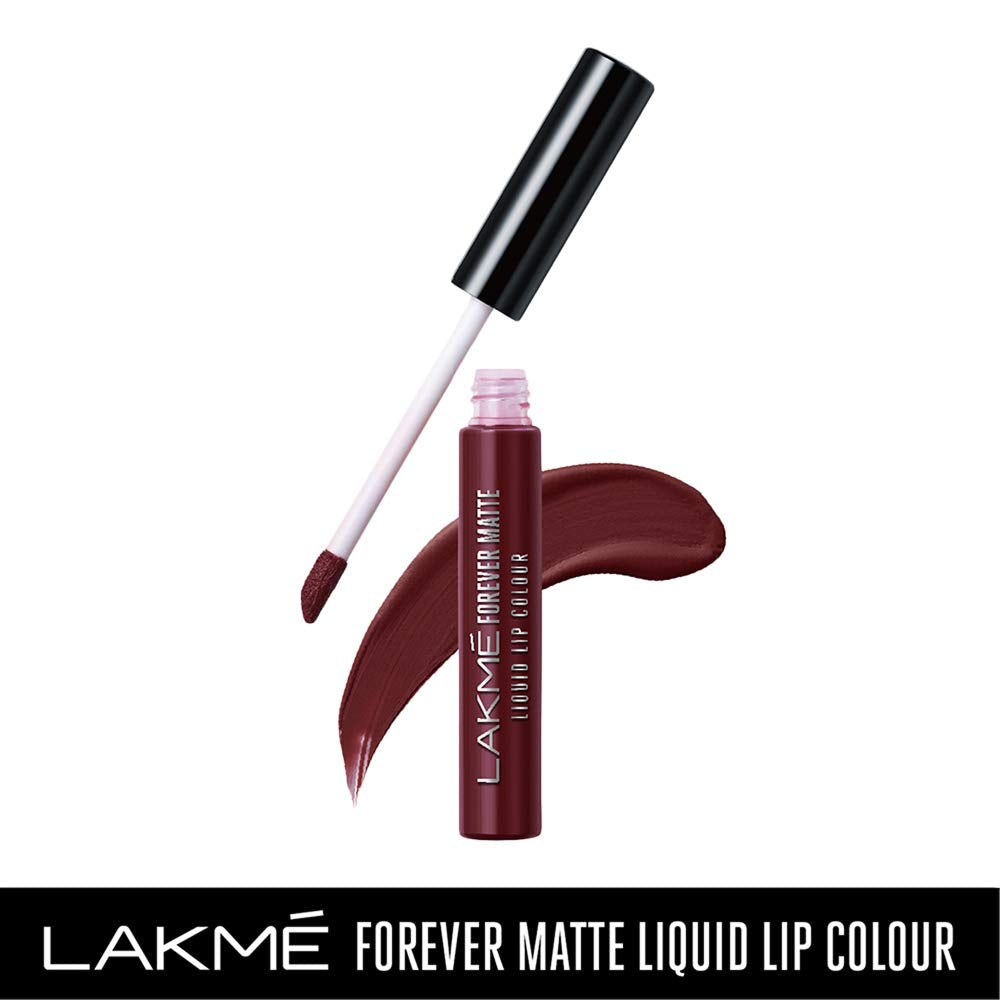 Lakmé Forever Matte Liquid Lip Color, 5.6 ml - Wine Touch & Brown Espresso