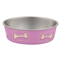 Loving Pets Coastal Bella Bowl for Dogs, Medium, Pink
