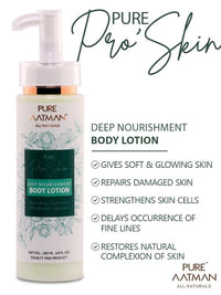 PURE AATMAN Shower Gel & body lotion for refreshing & Nourishment to body | Paraben & sulphate free aloe vera green apple gel Combo