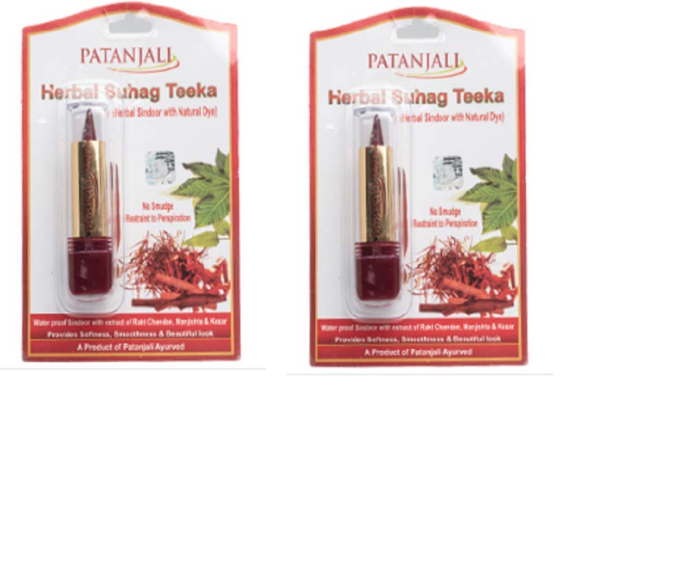 Patanjali Hebal Suhag Teeka 3gm - Pack of 2