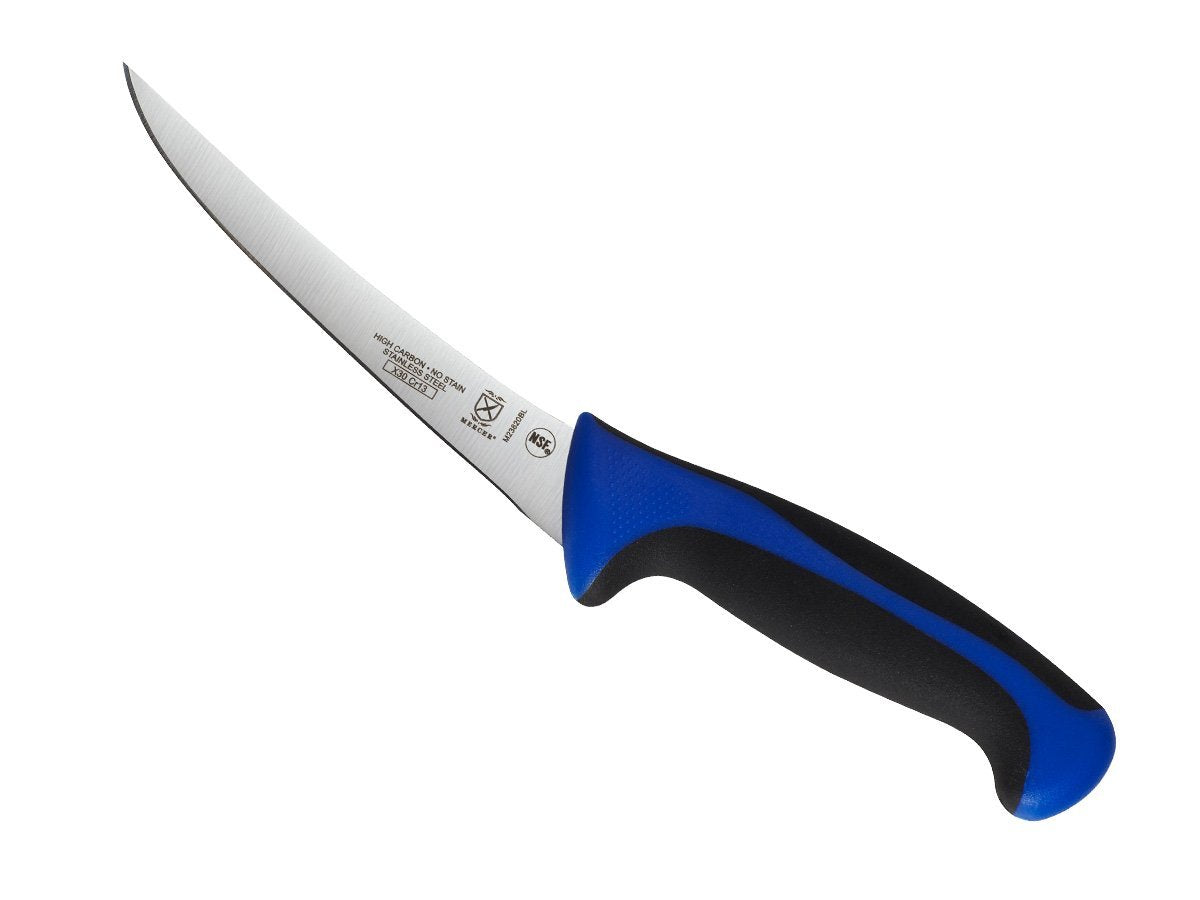 Mercer Culinary Millennia Colors 6-Inch Curved Boning Knife, Blue 6" Curved Boning Knife