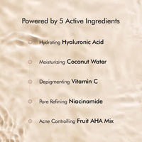 mCaffeine Green Tea & Coffee Sheet Masks with Vitamin C, Hyaluronic Acid, Niacinamide, Coconut Water & Fruit AHA Mix for Hydrated & Glowing Skin| Face Sheet Masks for Women & Men - Pack of 6 | 120g