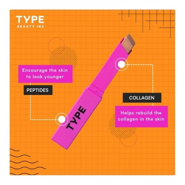 TYPE BEAUTY INC. Eye Light Shadow Stick - Soft Matte Concealer for Hyperpigmentation and Dark Circles with Highly Pigmented, Smudge-resistant and Crease-resistant Formula (SOOT)