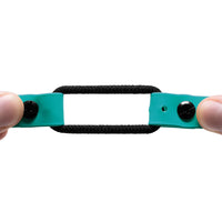 Educator Quick Snap Bungee Dog Collar, Biothane, Waterproof, Odorproof, Easy Connect and Disconnect Clasp and D Ring with Comfort Bungee Loop, Adjustable for Custom Fit, 3/4-Inch, Teal 3/4