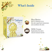 Softsens Kids Samba the Lion Soap| Grade 1 Soap| Infused Shea Butter & Milk Cream |Dermatologist Tested| Shape Soap (Pack of 3,75g each)
