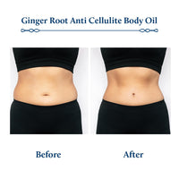 Blue Nectar Ginger Oil Anti Cellulite Body Massage Oil for Skin Tightening, Toning & Hydration | Authentic Ginger Root Massage Oil with Plant Based Vitamin B & C for Women and Men (11 Herbs, 100ml)