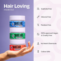 MANETAIN Multipurpose Hair Conditioner 200gm for Curly, Wavy, and Frizzy Hair | Protein/Moisture Balanced | Deep Conditioning, Hydrating, Strengthening, Detangling & Curl Enhancing | No Sulfates or Parabens