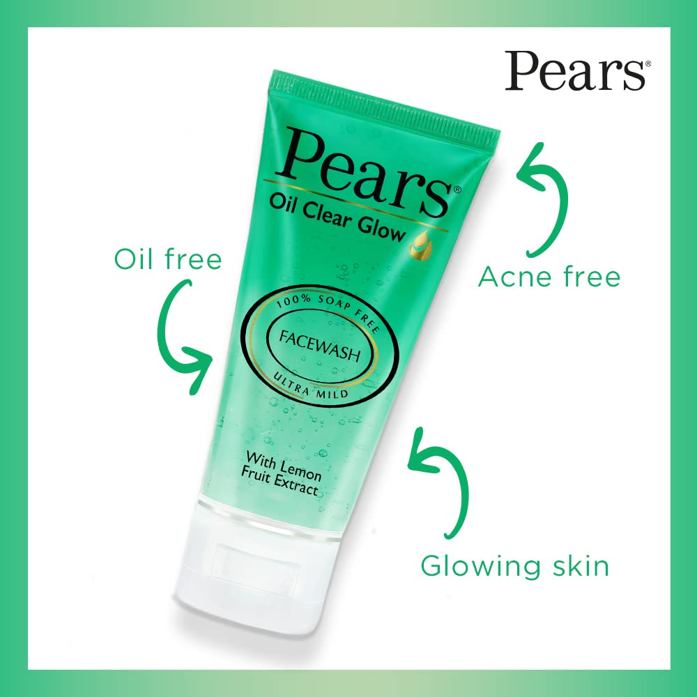Pears Oil Clear Gentle Ultra Mild Daily Cleansing Facewash, 60g & Pears Naturale Detoxifying Aloevera Bodywash, 250 ml