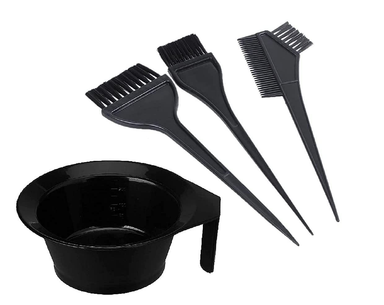 URBANMAC Fruit Vinegar Hair Color Black Gel With Dye Brush and Mixing Bowl Hair Colouring Kit