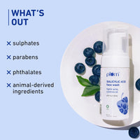 Plum 1% Encapsulated Salicylic Acid Foaming Face Wash | Fights Active Acne, Blackheads & Breakouts | with Glycolic Acid & Fruit AHAs | All Skin Types | Creamy Face Cleanser for Women & Men | 110ml