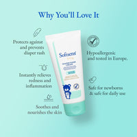 Softsens Baby Natural Diaper | Nappy Rash Cream, Enriched With Aloe Vera Juice and Shea Butter 50g