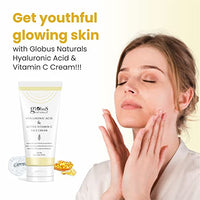 Globus Naturals Glycolic & 1% Salicylic Acid Anti-Acne & Vitamin C & Hyaluronic Acid Anti Ageing Face cream Combo - Set of 2