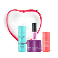 Foxtale Glow On Heartbeat Skincare Gift Set | Hydrating Cleanser, Tan-Removing Face Mask, Nourishing Lip Oil & Free Heart-Shaped Pouch | Travel-Friendly Self-Care Kit for Radiant, Glowing Skin