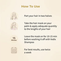 Vedix Hair Pack for Hair Growth with Onion + Methi Powder, Customized Ayurvedic Root Strengthening Hair Pack Powder, Hair Mask for Stronger Hair & Thicker Hair - 100gms