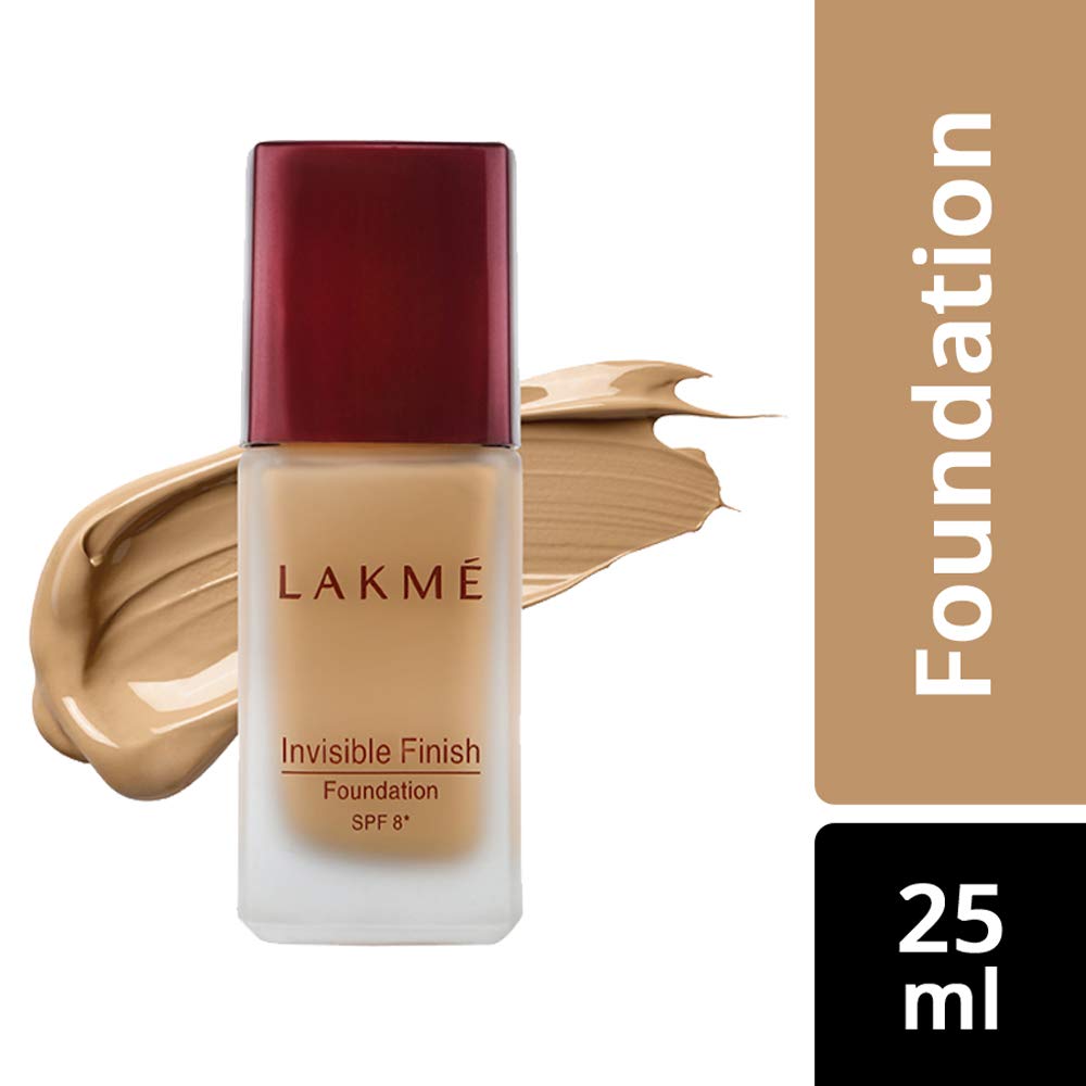 Lakmé Rose Face Powder, Soft Pink, 40g And Lakmé Invisible Finish SPF 8 Foundation, Shade 02, 25ml