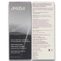 Asaya Multi Peptide Face Serum with Hyaluronic Acid | Collagen Boosting, Hydrating Overnight Repair Serum | Advanced Anti-Aging Formula | Skin Renewal Boosting Facial Essence | Reduces Fine Lines & Wrinkles | Glowing Skin | Face Serum | 5% Tripeptide Comp