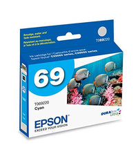 EPSON 69 DURABrite Ultra Ink Cyan For CX-6000, CX-7000F, CX-7400, CX-8400, CX-9400, CX-9475, NX-400, NX-415, NX-510, NX-515, WF-1100, WF-500, WF-600, WF-610, WF-615 and other select models