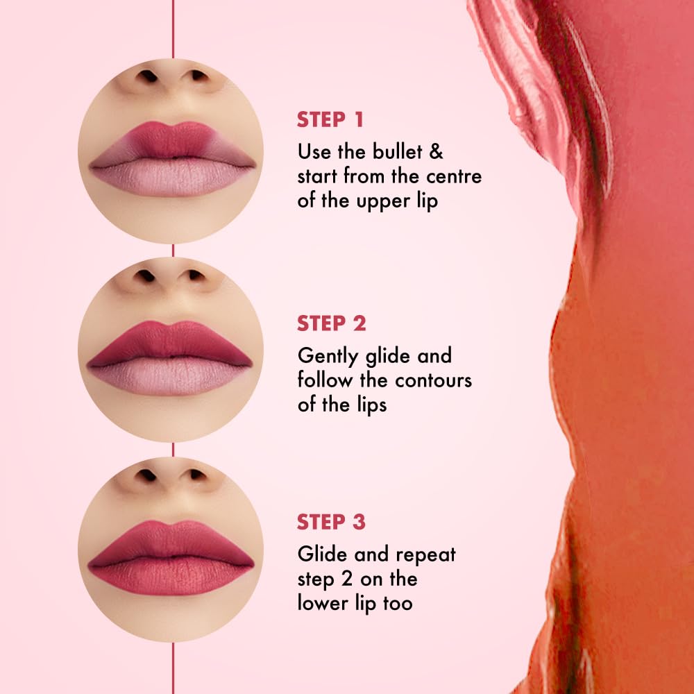 Lakmé 9 To 5 Primer + Matte Lipstick- Pink Punch