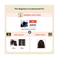 Vedix Customized Hair Fall Control For Normal/Oily Hair-Dry Scalp & Curly Hair-3 Product Kit-Anti Hair Fall Oil Fenugreek + Sesamum & Shampoo - Hair Growth Serum, Off White, 550 Grams