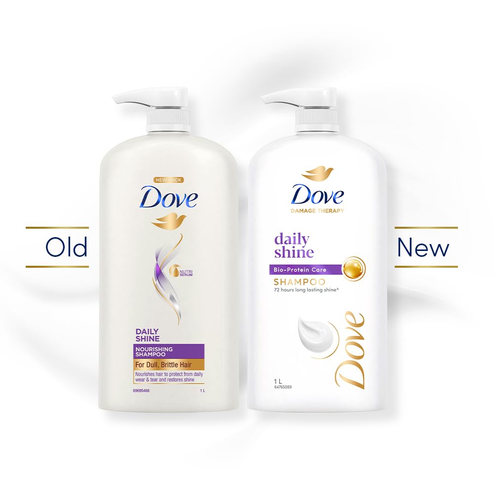 Dove Daily Shine Shampoo For Dull Hair, 1 Ltr