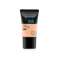 Maybelline New York Fit Me Matte+Poreless Liquid Foundation Tube, 220 Natural Beige, 18ml and Maybelline New York Fit Me Concealer, 25 Medium, 6.8ml