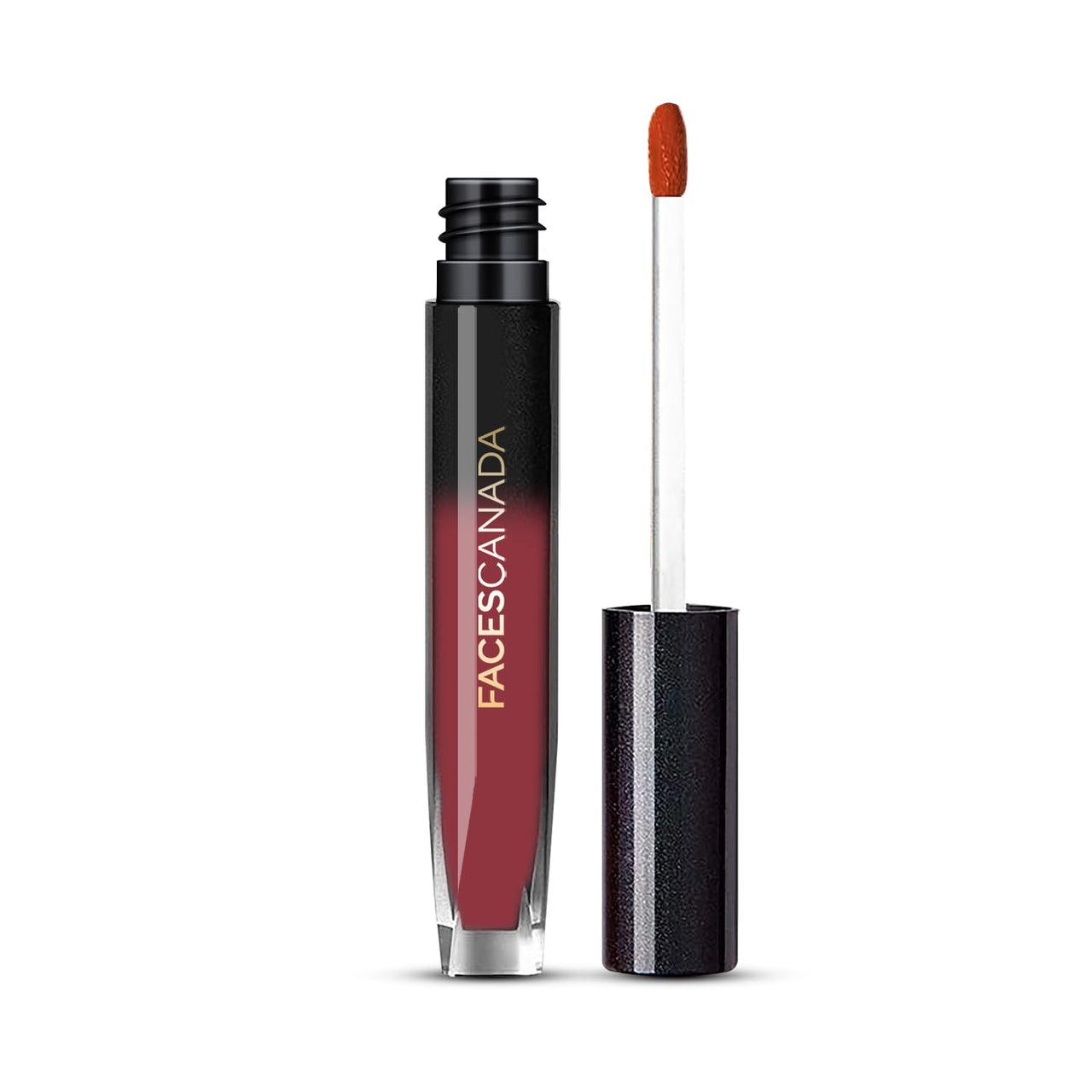 FACES CANADA Comfy Silk Liquid Lipstick - Elegant Maroon 08, 3ml | Satin Matte HD Finish | Luxe Comfort | Longlasting | No Dryness | Smooth Texture | Mulberry Oil & Shea Butter For Plump Hydrated Lips
