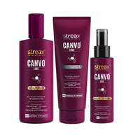 Streax Professional Canvoline Shampoo 300ml & Conditioner 240 ml Combo Pack of 2 (for Straightening Hair)