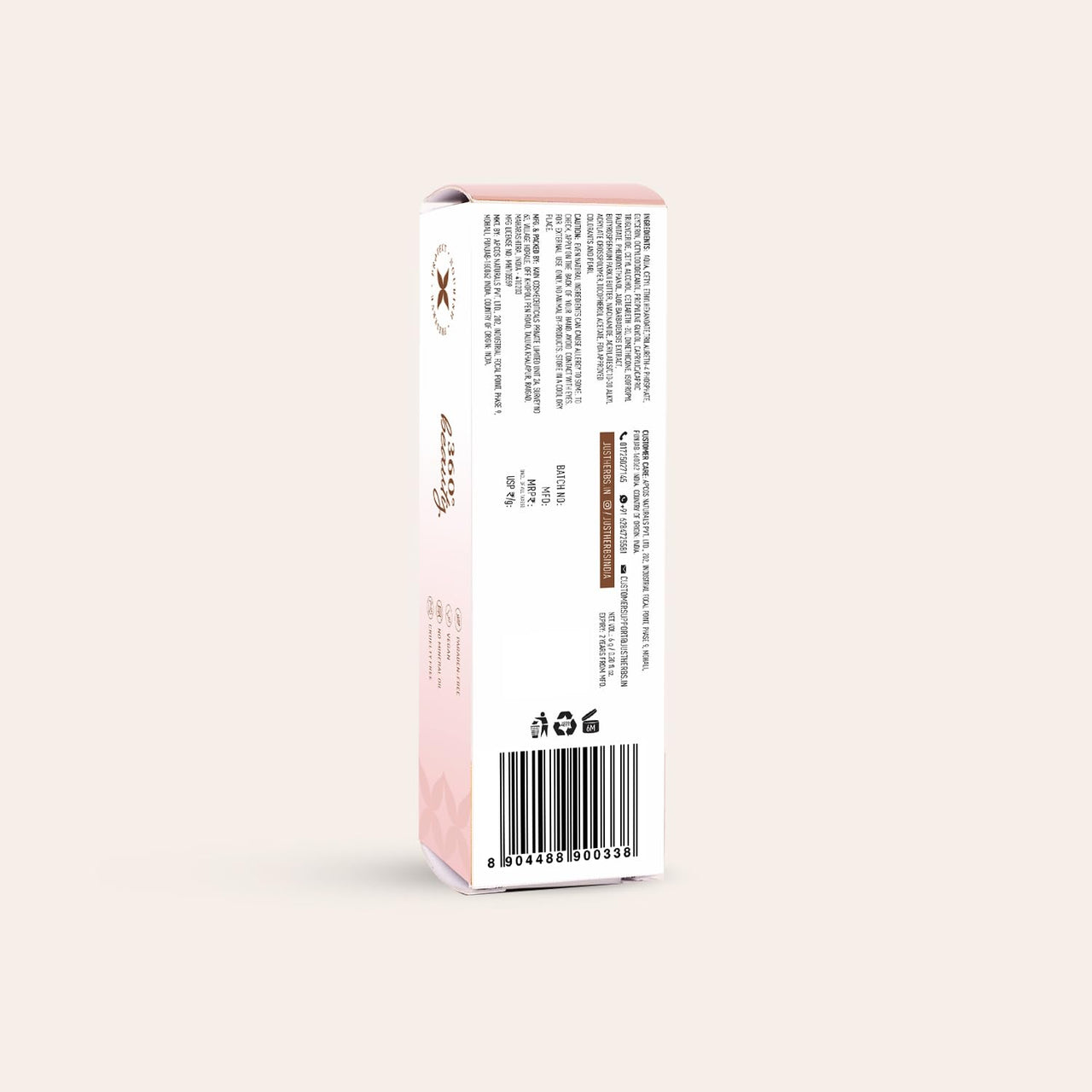 Just Herbs Glaze Pink Nectar Ultra Radiance | Ultra Shimmery Shine | Long Stay | Mess Free | Dewy Finish with Shea Butter and Aloe Vera Liquid Highlighter | All Skin Types | For Women 6g