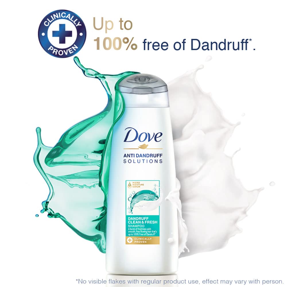 Dove Dandruff Clean & Fresh Shampoo for Dry, Itchy & Flaky Scalp, 180 ml