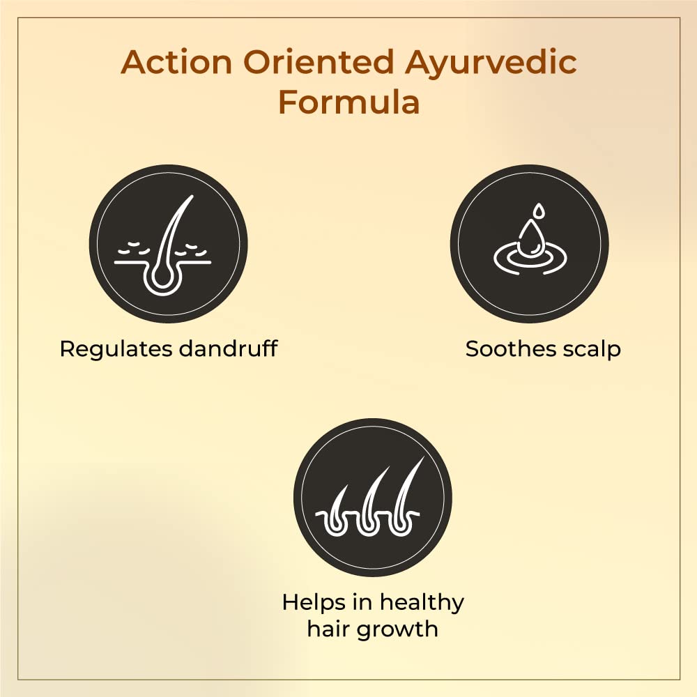 Vedix Ayurvedic Dandruff Care for Men |Taritha Anti HairFall Shampoo Customised For Normal Oily Hair -100ml