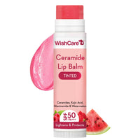 WishCare Tinted SPF50 Lip Balm, Castor Oil, Rose Water