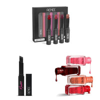 Renee Very Matte - Pack Of 4 Matte Lipsticks & Madness Ph Lipstick 3Gm Lipstick With Glossy Pink Payoff-Long Lasting Nourishment, Enriched With Vitamin E & Renee Gloss Touch Nail Paint, Set Of 4