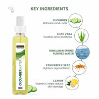 INDUS VALLEY Natural Cow's Milk Yogurt & Honey Depigmentation Gel with Cucumber Water Toner for Face | 50 ml + 250 ml