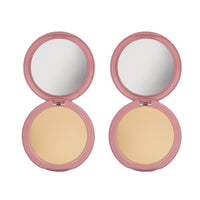 Dazller Classique Compact Powder, 9g - (Pack of 2) 8002 Honey, Velvety Natural Finish, Oil-Control, Sebum Absorption Formula, No-makeup look, Emollient-rich
