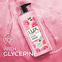 Lux Body Wash Soft Skin French Rose & Almond Oil Super Saver XL Pump Bottle with Long Lasting Fragrance, Glycerine, Paraben Free, Extra Foam, 750 ml