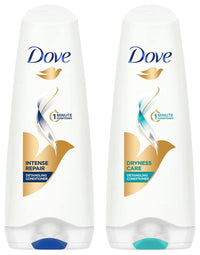 Dove Hair Therapy Intense Repair Conditioner, 175ml And Dove Dryness Care Conditioner, 180ml