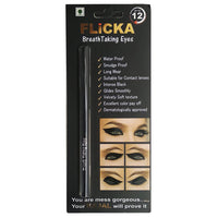 FLiCKA Breathtaking Eyes Kajal White & Texture To Tease Liquid Eyeliner Combo