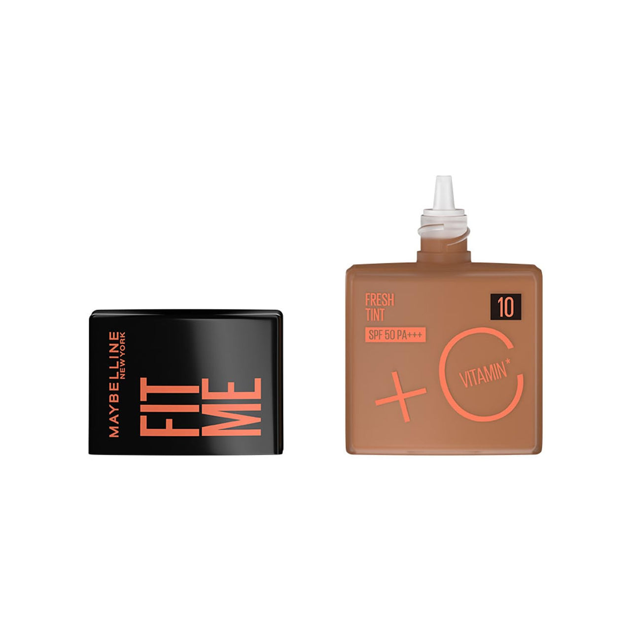 Maybelline New York Fit Me Fresh Tint, With SPF 50 PA+++ & Vitamin C, Lightweight Natural Coverage Skin Tint, Shade 10, 30ml
