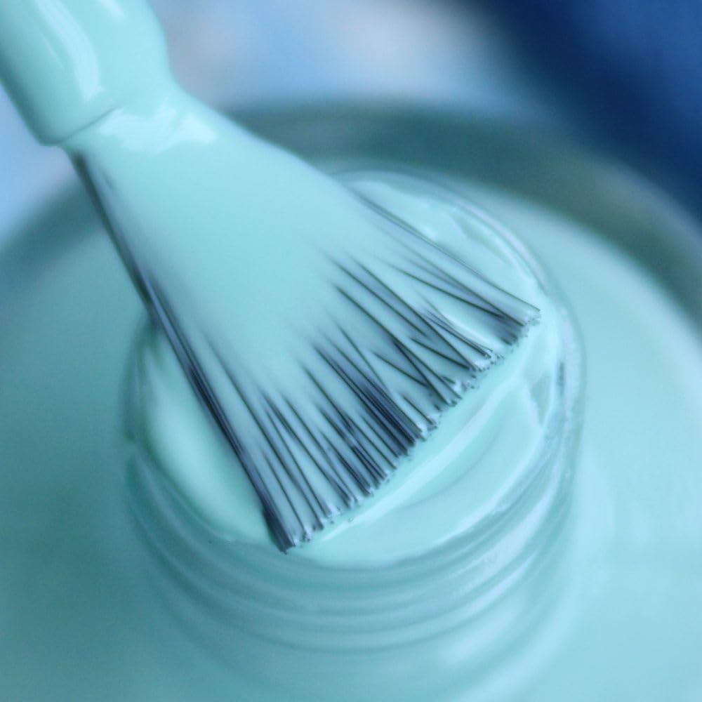 DeBelle Gel Blue Glossy Finish Nail Polish-Mint Blue(Mint Amour), 8 Ml - Enriched With Natural Seaweed Extract, Cruelty Free, Toxic Free