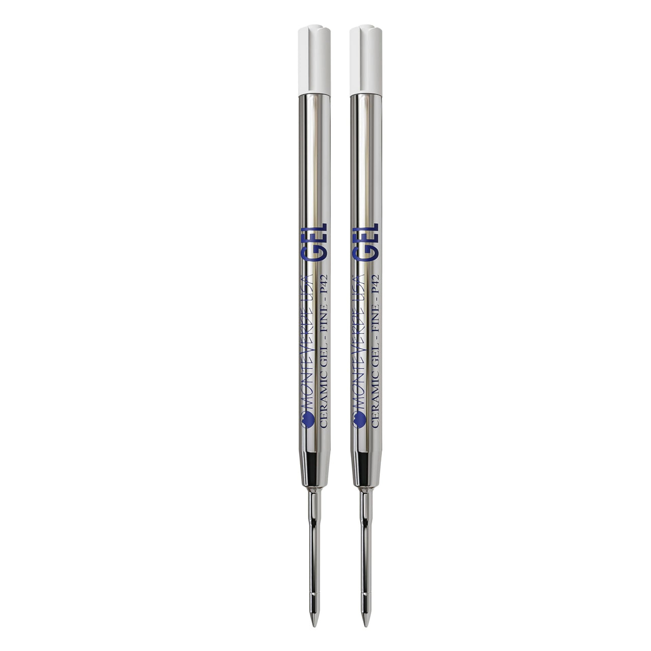 Capless Gel Ballpoint Refill to Fit Parker Ballpoint Pens, Fine Point, Blue Black, 2 per Pack (P422BB) Blue and Black