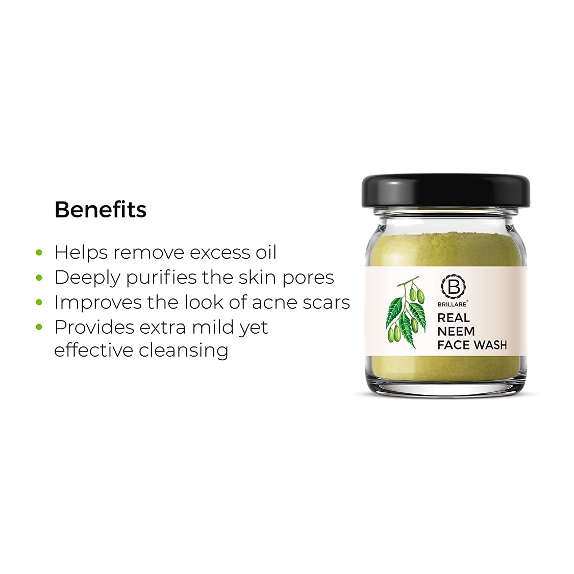 Brillare Rose Face Wash | Anti Ageing Skin | Sandalwood & Coconut Face Wash for Hydration| 15g & Brillare Neem Face Wash | for Acne & Pimples | with Bergamot for Clear Skin| 15g Combo