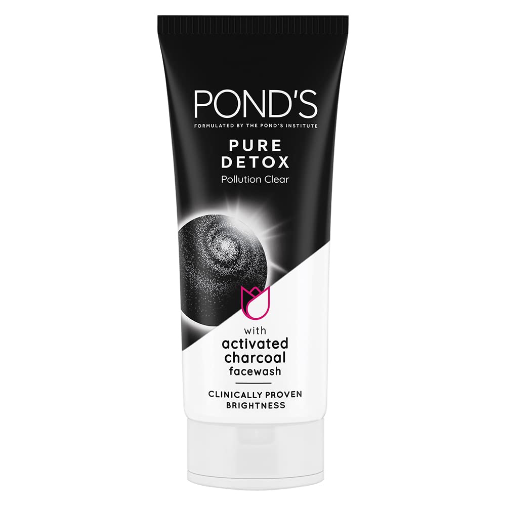 POND's Light Face Moisturizer 200 ml, Daily Lightweight Non-Oily Cream with Vitamin E for Soft Glowing Skin, SPF 15 - With Vitamin C & Niacinamide & POND's Pure Detox Face Wash 100 g