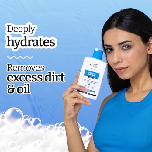 Chemist at Play Hydrating Body Wash | With 5% Hyaluronic Acid Bodywash for Intense Hydration | Reduces Flakes & Itchiness | For Dry Skin | Polyglutamic Acid & Hyaluronic Acid | For Women & Men | 236ml