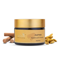 Mellow Herbals Jval Ayurvedic Face Pack | Natural Tan Removal & Skin Brightening | Infused with Turmeric, Sandalwood, Manjistha & Rose Petals | Evens Skin Tone & Enhances Glow | 50g
