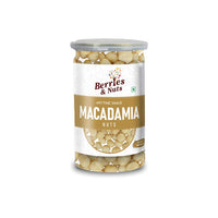 Berries And Nuts Premium Jumbo Macadamia Nut Kernels | 170 Grams | 1 Bottle of 170 Grams