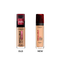 L'Oreal Paris Liquid Foundation, Oil Absorbing Formula, Transferproof, Heatproof and Long-lasting, Infallible 32H Fresh Wear, 260 Golden Sun, 30ml